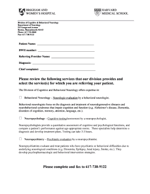 Patient Referral Form