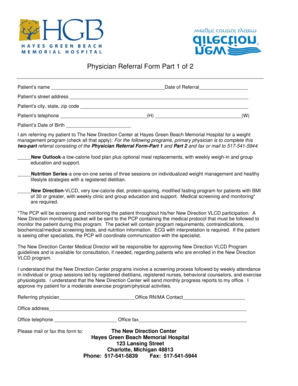 Physician Referral Form