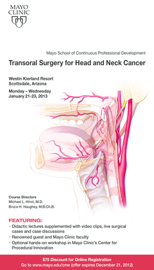 CME AZ Brochure-Transorel Surgery for Head and Neck Cancer - MC8200-014. CME AZ Brochure-Transorel Surgery Head Neck Cancer - School Continuous Professional Development Transoral Surgery Head Neck Cancer Westin Kierland Resort Scottsdale -