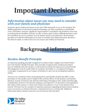 Advance Directive for Health Care