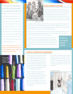 Valley Hospital Annual Gift Commitment Form