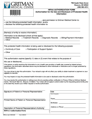 HIPAA Authorization Form