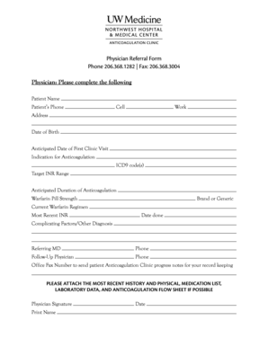 Physician Referral Form