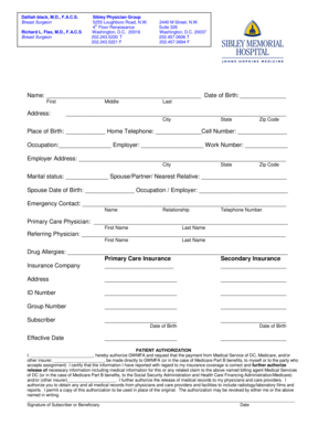 Patient Authorization Form