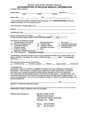 Authorization to Release Medical Information