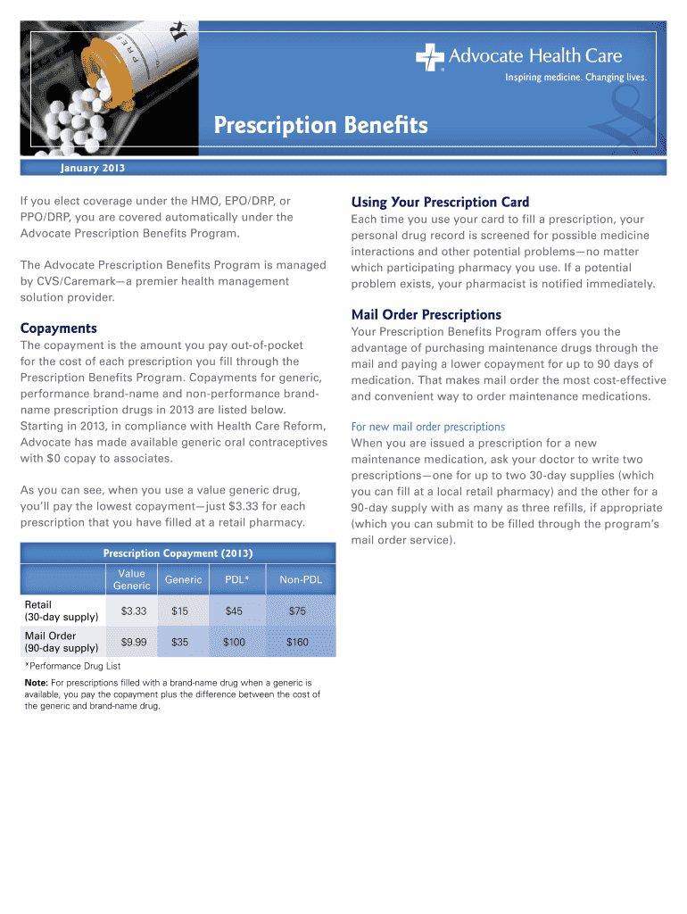 Prescription Benefits Preview on Page 1
