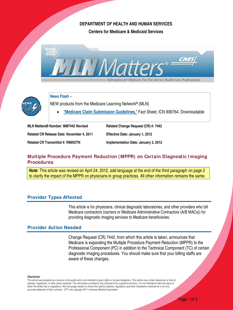 MLN Matters Number: MM7442 Revised Preview on Page 1