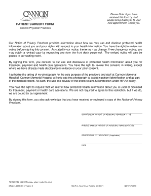 Patient Consent Form