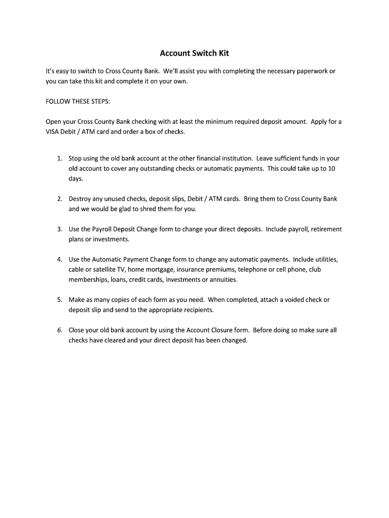 Account Switch Kit Preview on Page 1