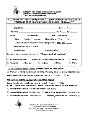 New Client Registration Form - American Red Cross - redcross