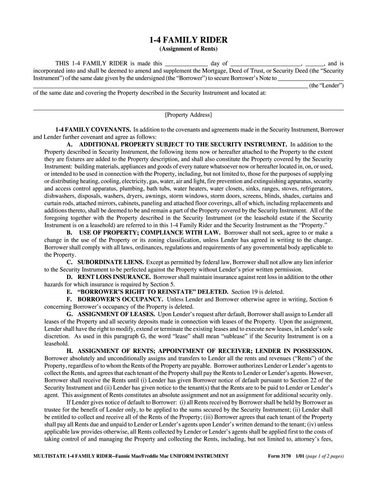 1 4 family rider: Fill out & sign online | DocHub