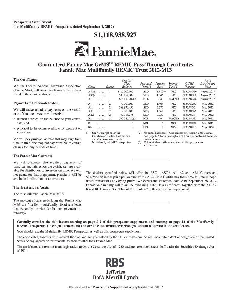 Guaranteed Fannie Mae GeMS Preview on Page 1