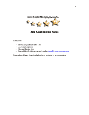 Job Application Form