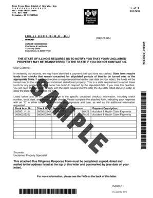 Illinois Unclaimed Property Notice