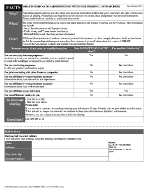Bank of Farmington Privacy Notice