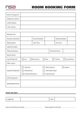 Room Booking Form