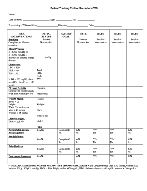 Patient Tracking Tool for Secondary CVD