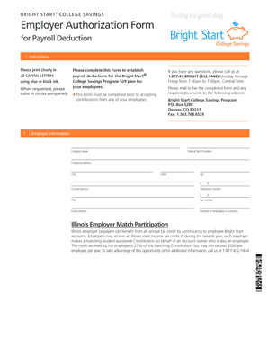 COLLEGE SAVINGS Employer Authorization Form