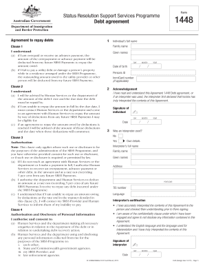 Status Resolution Support Services Debt Agreement