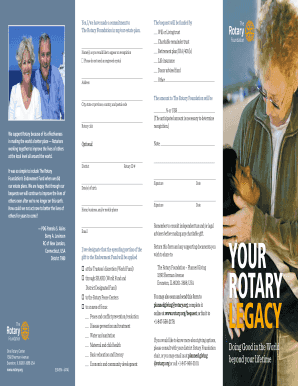 Rotary Foundation Planned Giving Form