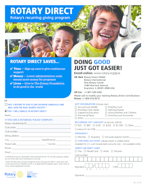 Rotary Direct Donation Form