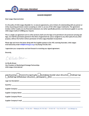 Little League Logo Usage Agreement