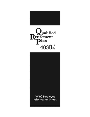 ERISA Section 404(c) Employee Information Sheet