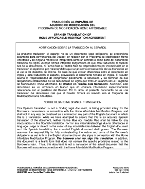 Acuerdo de Modificación del Programa de Modificación Home Affordable