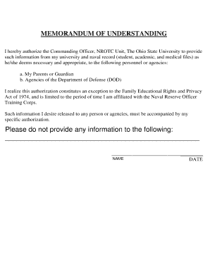 NROTC Information Release Authorization