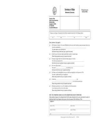 Illinois Affirmation of Correction for Vehicle Title