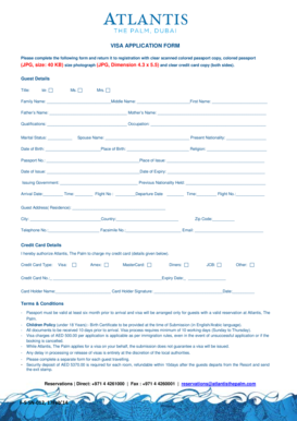 Visa Application Form