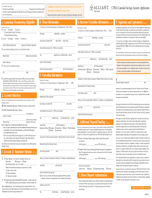 A478-R1114 UTMA Custodial Savings Account Application Application for UTMA Custodial Savings Account - secure alliantcreditunion
