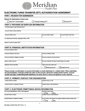 Electronic Funds Transfer Authorization Agreement