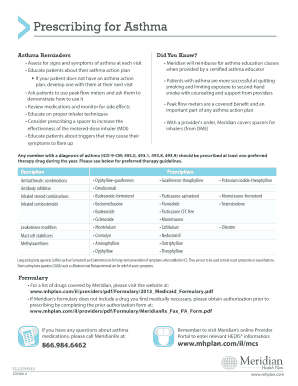 Asthma Action Plan and Prescription Guide