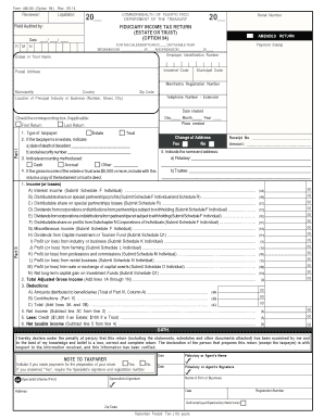 Puerto Rico Fiduciary Income Tax Return Form 480.80