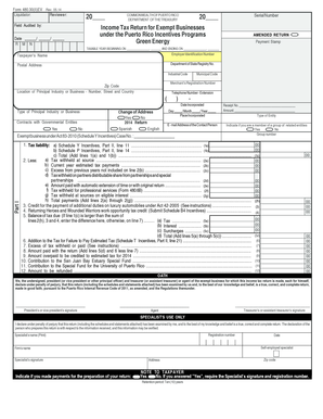 Puerto Rico Exempt Business Income Tax Return
