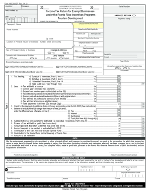 Puerto Rico Exempt Business Income Tax Return