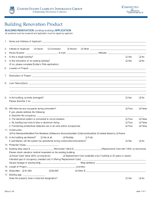 Building Renovation Application