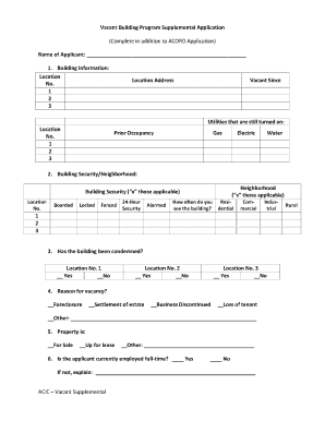 Commercial Insurance Application Form