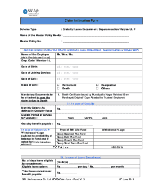 SBI Life Insurance Claim Form