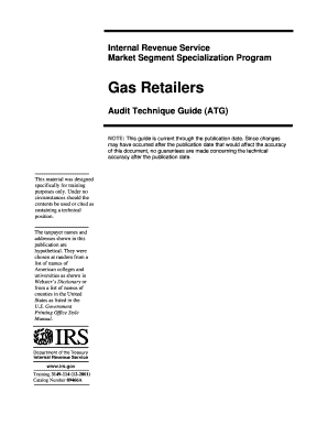 IRS Audit Technique Guide for Gas Retailers