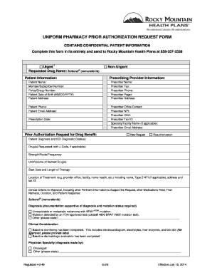 Pharmacy Prior Authorization Request Form
