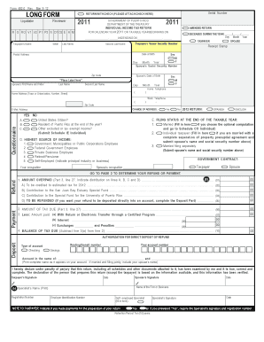 Puerto Rico Individual Income Tax Return Form 482.0