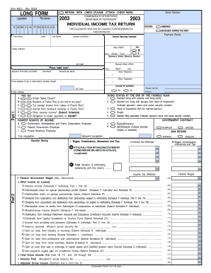 Puerto Rico Individual Income Tax Return Form 482.0