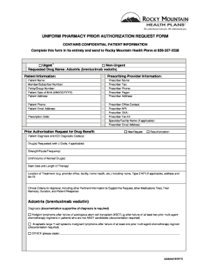 Pharmacy Prior Authorization Request Form