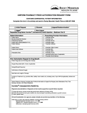 Pharmacy Prior Authorization Request Form