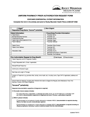 Pharmacy Prior Authorization Request Form