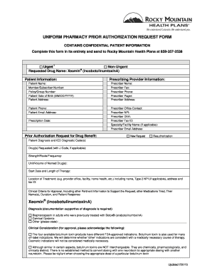 Pharmacy Prior Authorization Request Form