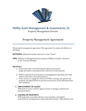 Property Management Agreement