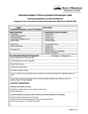 Pharmacy Prior Authorization Request Form